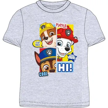 Chlapecké tričko Paw Patrol - Tlapková patrola -Licence Chlapecké tričko - Paw Patrol 52021605, šedá Barva: Šedá, Velikost: 104