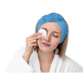 Kosmetická čelenka modrá 1 ks