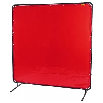 Příslušenství ke svářečce WELDAS Svařovací zástěna 240 x 180 cm - varianty délka plochy: červená, díl zástěny: komplet zástěna s rámem