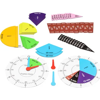 Dřevěná hračka AKTIV LERNEN Zlomkové hodiny - magnetické