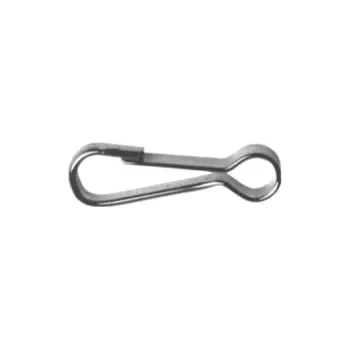 Karabina plochá - simplex zesílená 30mm poniklovaná