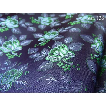 HEDVA ČESKÝ BROKÁT Ondrin 160 krojový brokát MALÉ KVĚTY modrá | 136