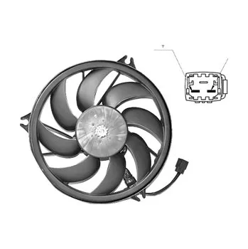 Chladič motoru Větrák, chlazení motoru VAN WEZEL 4028748