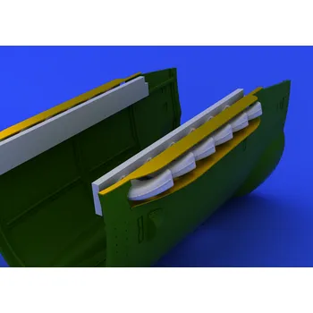 Plastikový model Eduard 1/32 Bf 109G-6 exhaust stacks (REVELL)