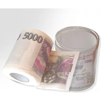 Žertovný předmět Toaletní papír bankovka pětitisícovka