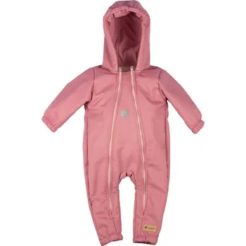 Moto kombinéza Monkey Mum® Dětská zimní softshellová kombinéza s beránkem - Růžová ovečka - vel. 62/68, 74/80 62/68