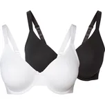 esmara® Dámská podprsenka XXL, 2 kusy (90E, černá/bílá)