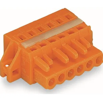 Elektrický konektor WAGO Konektor 231-306/027-000 1vodičový pružinový CAGE CLAMP® 2,5 mm², oranžová 231-306/027-000