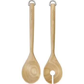 Příbor KitchenAid Salátová lžíce a vidlička dřevěná KQR713OHE