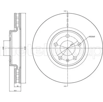 Brzdový kotouč Brzdový kotouč METELLI 23-1249C