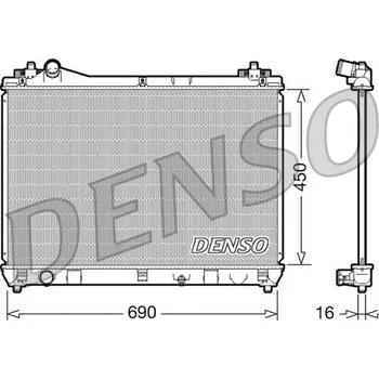 Chladič motoru Chladič, chlazení motoru DENSO DRM47016