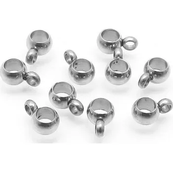 Přívěsek Šperky4U Navlékací ocelový přívěšek korálek s očkem - K0126