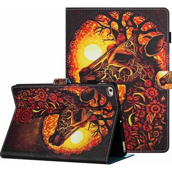 Pouzdro na tablet VSECHNONAMOBIL 67244 ART Zaklápěcí pouzdro pro Apple iPad 9.7 (2017) / 9.7 (2018) / iPad Air (1 / 2) FLOWER GIRAFFE