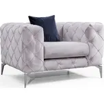 Křeslo COMO světle šedé