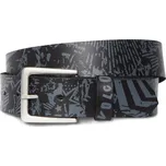 volcom Pánský kožený pásek darien belt black