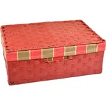 Vingo Úložný box s víkem červený Rozměry (cm): 30x21, v. 11