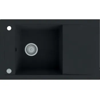Granitový dřez Dřez Granitový Merkury 1k 780x480 Černá