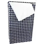 Vingo Koš na prádlo modro-bílý Rozměry (cm): 43x34, v. 64