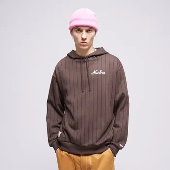 Pánská mikina New Era Mikina S Kapucí Ne Pinstripe Os Hnědá S