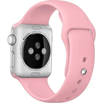 VSECHNONAMOBIL 24919 RUBBER řemínek Apple Watch Ultra 1 / 2 / 3 (49mm) / 9 / 8 / 7 (45mm) / 6 / SE / 5/4 (44 mm) / 3/2/1 (42 mm) růžový