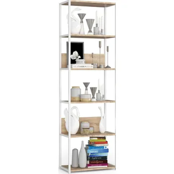 regál Regál LOFT 60 cm bílý/dub sonoma