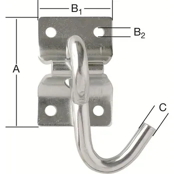 Houpací síť Hák houpací síť destička zn