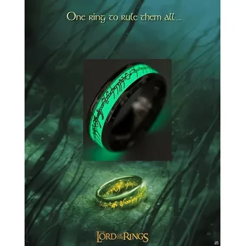 Jeden prsten Prsten moci Pán prstenů svítící Velikost 9