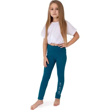 Dívčí legíny Esito dětské zateplené legíny Warmkeeper petrol Velikost: 122