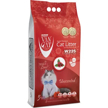 Podestýlka pro kočku Podestýlka Vancat stelivo bentonit neparfémované 5 kg