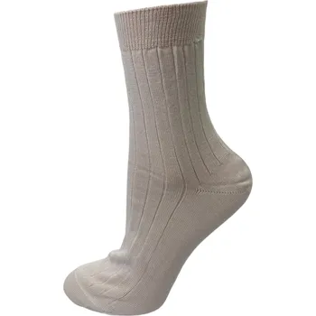 Bavlněné ponožky bílé - žebro, Velikost: 38 - 39 (5 - 6), Barva: Bílá