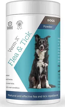 Antiparazitikum pro psa Verm-X Flea & Tick Powder pro psy 70 g