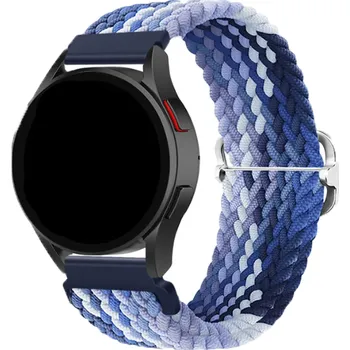 Ostatní příslušenství k chytrým hodinkám Nylonový pružný řemínek s posuvem 20 mm - univerzální (Samsung, Huawei, Xiaomi,..) Modrá