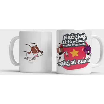 Hrnek Nalej si sama - Červená