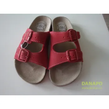 Dámské sandále DANAPO Pantofle nazouváky papuče pevnější zdravotní Velikost: 36 červená