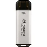 TRANSCEND Externí SSD ESD300S 2TB, External SSD, USB 10Gbps, Type C, stříbrná