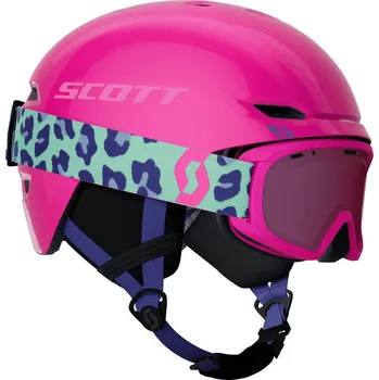 SCOTT Combo Keeper 2 + JR Witty Neon Pink - vel. S (51-54cm)