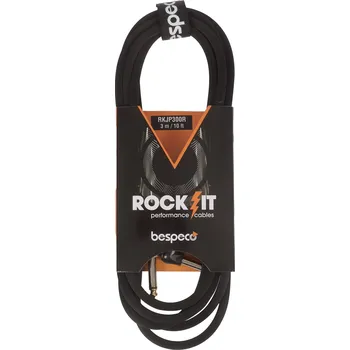 Audio kabel Bespeco ROCKIT Instrument Cable 3 m Right Angle + prodloužená záruka 3 roky