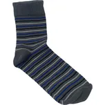 Dětské ponožky s lycrou tmavě šedé s pruhy, Velikost: 19 - 20 (28 - 30), Barva: Šedá