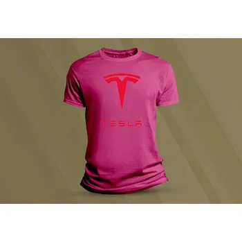 Dětské bavlněné tričko Tesla 1. velikost 140 Fuchsia