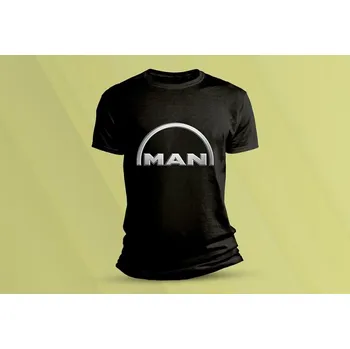 Chlapecké tričko Dětské bavlněné tričko Man. Černá velikost S