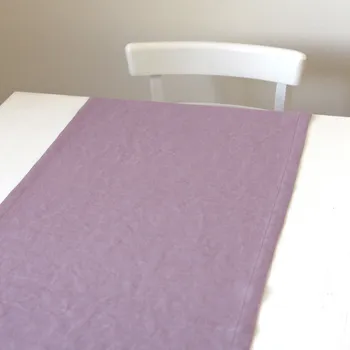 ubrus TULULUM Prostírání / běhoun lněný, 45 x 140 cm, šeříkový