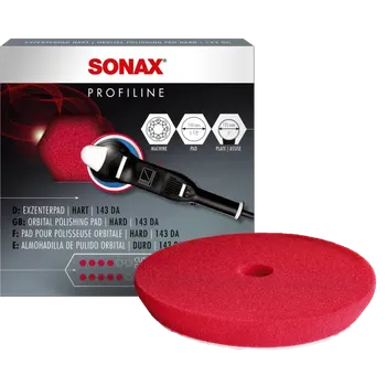 Sonax Kotouč tvrdý lešticí Dual Action 143 mm - červený, 1ks