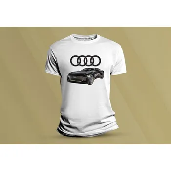 Chlapecké tričko Dětské bavlněné tričko Audi Skysphere Concept. Bílá velikost 104 (3-4 roky)