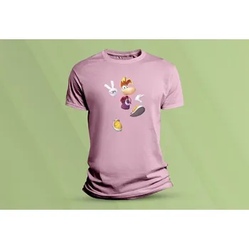 Dětské bavlněné tričko Rayman. Růžová velikost 116 (5-6 let)