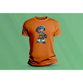 Chlapecké tričko Dětské bavlněné tričko Mighty No. 9. velikost S Oranžová