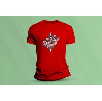 Dětské bavlněné tričko Harley-Davidson 7 Červená velikost 128 (7-8 let)