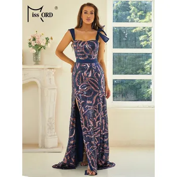 Dámské šaty Originální dlouhé šaty na večer LissCord lC1495 Barva: Modrá, Velikost: XL