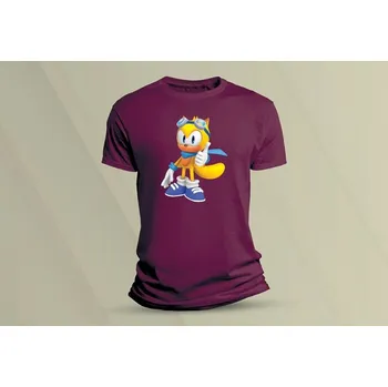 Dětské bavlněné tričko Ray the Flying Squirrel. velikost 140 (9-11 let) Vínová