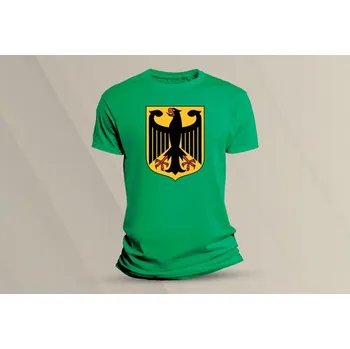 Dětské bavlněné tričko Státní znak Německa. velikost 152 (12-13 let) Zelená