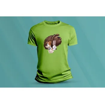 Chlapecké oblečení Dětské bavlněné tričko Tajný život mazlíčků. velikost S Lime